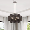 LIVEX LIGHTING 49145-92 5 Light English Bronze Pendant Chandelier