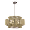 LIVEX LIGHTING 53165-92 5 Light English Bronze Pendant Chandelier