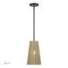 LIVEX LIGHTING 53158-92 1 Light English Bronze Pendant