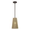 LIVEX LIGHTING 53158-92 1 Light English Bronze Pendant