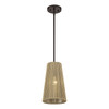LIVEX LIGHTING 53158-92 1 Light English Bronze Pendant