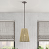 LIVEX LIGHTING 53159-92 1 Light English Bronze Pendant