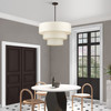 LIVEX LIGHTING 41937-92 8 Light English Bronze Large Pendant Chandelier