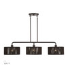 LIVEX LIGHTING 49129-92 3 Light English Bronze Extra Large Linear Chandelier