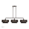 LIVEX LIGHTING 49143-92 3 Light English Bronze Extra Large Linear Chandelier