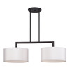 LIVEX LIGHTING 45492-07 2 Light Bronze Large Linear Chandelier