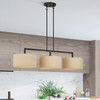 LIVEX LIGHTING 52263-07 3 Light Bronze Extra Large Linear Chandelier
