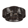 LIVEX LIGHTING 49147-92 3 Light English Bronze Large Semi-Flush