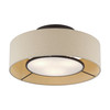 LIVEX LIGHTING 50927-07 3 Light Bronze Large Semi-Flush