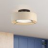 LIVEX LIGHTING 50927-07 3 Light Bronze Large Semi-Flush