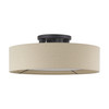 LIVEX LIGHTING 50928-07 4 Light Bronze Large Semi-Flush