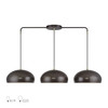 LIVEX LIGHTING 51512-92 3 Light English Bronze Extra Large Linear Chandelier