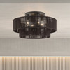 LIVEX LIGHTING 49135-92 4 Light English Bronze Extra Large Semi-Flush