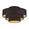 LIVEX LIGHTING 45606-04 4 Light Black Extra Large Semi-Flush