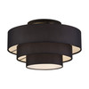 LIVEX LIGHTING 50268-04 4 Light Black Extra Large Semi-Flush