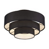 LIVEX LIGHTING 50268-04 4 Light Black Extra Large Semi-Flush