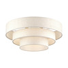 LIVEX LIGHTING 41948-01 5 Light Antique Brass Extra Large Semi-Flush