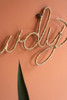 KALALOU A6660 SEAGRASS AND IRON "HOWDY" WALL DECOR
