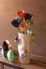 KALALOU NASC1048 SET OF SIX PAPER MACHE FLOWERS - ONE EACH COLOR #4