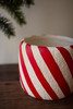 KALALOU CHU1042 SET OF THREE CONCRETE CANDY CANE PLANTERS