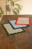 KALALOU NBC1022 RUFFLE EDGE PLACE MAT - OCEAN