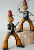KALALOU NTM1413 SET OF TWO RECLAIMED METAL COWBOYS