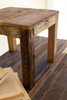 KALALOU NMCC1356 SET OF SIX RECYCLED WOOD BENCHES