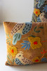 KALALOU NNF1053 SET OF TWO EMBROIDERY PILLOWS WITH BIRDS - ONE EACH COLOR