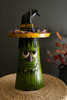 KALALOU NTM1397 RECYCLED IRON GREEN MONSTER WITH CANDY HAT