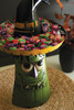 KALALOU NTM1397 RECYCLED IRON GREEN MONSTER WITH CANDY HAT