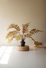 KALALOU CYF1512 ARTIFICIAL YELLOW FERN IN A BLACK POT
