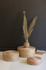 KALALOU CCH1240 SET OF THREE ROUND SEA GRASS RISERS
