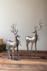 KALALOU CMNQ1306 SET OF TWO RUSTIC METAL REINDEER