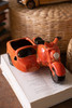 KALALOU CDV2334 CERAMIC MOTORCYCLE WITH SIDECAR PLANTER