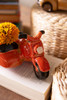 KALALOU CDV2334 CERAMIC MOTORCYCLE WITH SIDECAR PLANTER