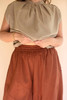 KALALOU NELL1024 DRAWSTRING BALLOON PANT  - CINNAMON
