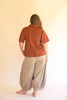 KALALOU NELL1021 DRAWSTRING BALLOON PANT  - OATMEAL