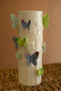 KALALOU CST1018 CERAMIC VASE WITH COLORFUL BUTTERFLIES