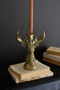 KALALOU CMNQ1281 RESIN TAPER CANDLE HOLDER - DEER