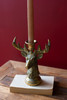 KALALOU CMNQ1281 RESIN TAPER CANDLE HOLDER - DEER