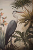 KALALOU CJCH1017 FRAMED HERRON PRINT WITH PAINTING DETAIL