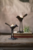 KALALOU CYB1131K SET OF TWO CAST IRON BIRD TEA LIGHT HOLDERS (MIN 2)