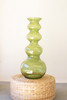 KALALOU CV2317 LARGE GLASS BUBBLE VASE - GREEN