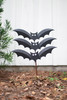 KALALOU CX9160 SET OF THREE PAINTED BATS PLANT STAKES