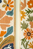 KALALOU NNF1042 SET OF TWO WOOD FRAMED HAND HOOKED WALL ART - FLORALS