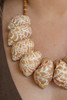 KALALOU NGRA1169 SHELL AND WOOD BEAD NECKLACE