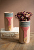 KALALOU H4562 PAINTED CLAY PAINT BRUSH VASE