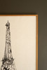 KALALOU CHH1543 FRAMED BLACK & WHITE EIFFEL TOWER PRINT