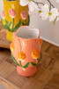 KALALOU CWA1018 SET OF TWO CERAMIC TULIP VASES