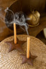 KALALOU NMCC1415 SET OF TWO RUSTIC METAL STAR TAPER HOLDERS